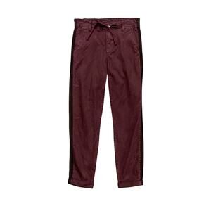 Paige Jeans Womens 24 Eggplant Christy Off Duty Grosgrain Side Stripe Drawcord